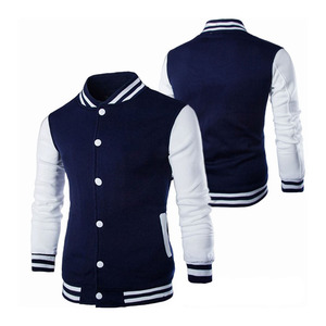 Chaquetas de hombre de béisbol de lana Lisa a granel, chaqueta universitaria en blanco al por mayor con etiqueta privada y letras bordadas personalizadas para hombre - Product Image 2