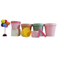 Pot en plastique PP mat rose, noir, vert pour crème visage, beurre corporel, masque capillaire – 50ml, 100ml, 200ml, 250ml