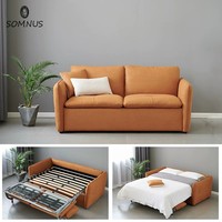 Canapé-lit convertible moderne en tissu avec structure métallique pour petit espace, salon, chambre à coucher, mobilier extensible pour la maison