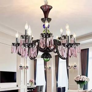 Lámpara colgante <span class=keywords><strong>de</strong></span> cristal <span class=keywords><strong>Baccarat</strong></span> francesa nueva al por mayor, estilo europeo, para villa, mansión, sala <span class=keywords><strong>de</strong></span> estar, comedor, dormitorio, hogar, Zhongshan - Product Image 6