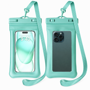 Pochette étanche universelle gonflable en PVC de haute qualité pour téléphone portable, sac flottant étanche pour smartphone à écran tactile sous l'eau - Product Image 1