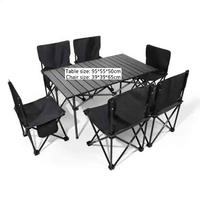 Ensemble de table et de chaise pliante multifonctionnelle pour l'extérieur, avec dossier, portable, pour la salle de sport, rétractable et télescopique