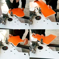 W1 Mini machine automatique multifonctionnelle de banderolage de bord de coin stratifié droit et biseauté