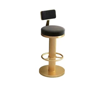 Kelly Velvet <b>Adjustable</b> Metal Swivel Counter Height Modern Gold Luxury Kitchen Design High <b>Stools</b> <b>Bar</b> Chairs - Product Image 1