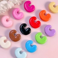 Perles en vrac en acrylique à motif bulle de dessin animé, à grand trou, faites à la main, style anglais, pour la fabrication de sangles de téléphone, origine Jinhua