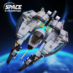 ชุดตัวต่อสตาร์ครุยส์ไฟท์เตอร์ 739 ชิ้น ชุดตัวต่อสตาร์วอร์ส ของเล่นเสริมพัฒนาการสำหรับเด็ก ชุดประกอบโมเดลนักสำรวจอวกาศ - Product Image 2