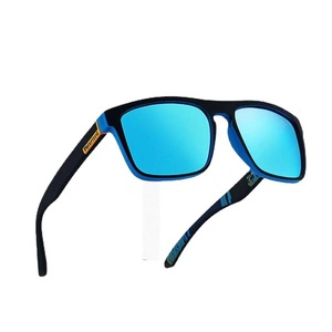 Nuevas gafas de sol polarizadas con montura negra y lentes azules, protección UV400 para deportes al aire libre, viajes, conducción, gafas cuadradas para hombre - Product Image 2