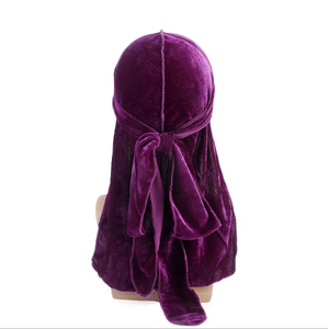 Haute Qualité En Plein Air Unisexe Hip-Hop Plusieurs Couleurs <span class=keywords><strong>Blanc</strong></span> Noir Velours <span class=keywords><strong>Durag</strong></span> Bouchon - Product Image 3