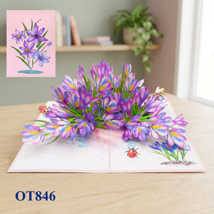 Saffron Garden Handmade Pop up Car Paper Flower Theme Crafts Gifts Vietnamese Hanoi Made Wedding Decor - Product Image 2