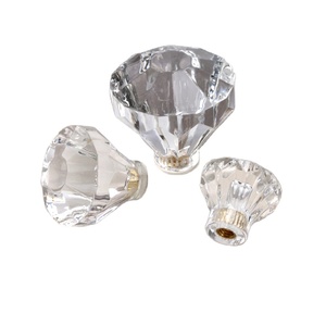 Acrylic Crystal Modern Europe Simple Kitchen Door Handles <b>Knobs</b> 96mm/128mm <b>for</b> Bedroom <b>Dresser</b> Cabinets Drawers Wardrobes - Product Image 5