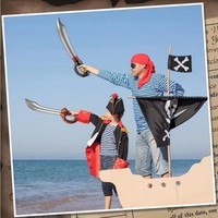 Épée gonflable en plastique transfrontalière, jouet de simulation de couteau de pirate pour enfants de 8 à 13 ans, vente en gros