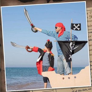 Spada Gonfiabile in Plastica per Bambini, Giocattolo a Forma di Coltello da Pirata, Arma Simulata per Bambini 8-13 Anni, Vendita all'Ingrosso - Product Image 3