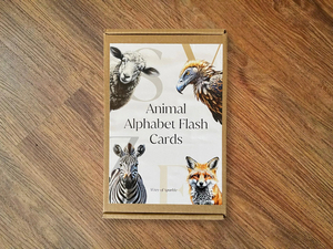 Animales Alfabeto Tarjetas Flash Montessori Flashcards Aprendizaje Temprano Tarjeta Flash - Product Image 5