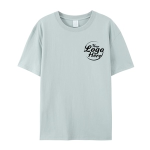 T-shirt en coton tricoté uni pour homme, coupe ample et respirante, personnalisable, grande taille, impression numérique - Product Image 2