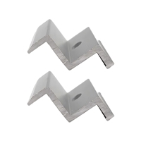 Support photovoltaïque épaissi à double trou, pince de fixation moyenne pression pour module PV, accessoire de fixation de panneau PV