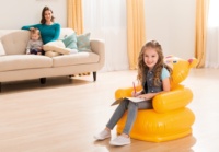 Fauteuil gonflable en plastique Intex 68556, assortiment d'animaux heureux, canapé gonflable pour enfants