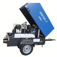 LUY050-7 Mesin Kompresor Udara Portabel Diesel Sekrup XAS88 Asli Atlas Copco Kubota Engine