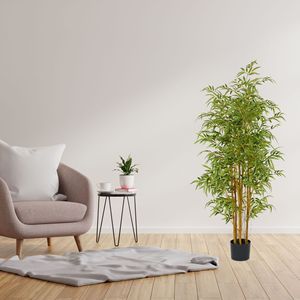 Grand arbre artificiel en <span class=keywords><strong>bambou</strong></span>, résistant aux UV, écologique, durable, imitation <span class=keywords><strong>bambou</strong></span>, plante en plastique pour intérieur, Noël - Product Image 5