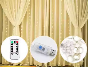 Newish Fairy LED Light for Bedroom Party Wedding Decorative Lighting Remote Control <b>Curtain</b> <b>String</b> Lights for Christmas Decor - Product Image 4