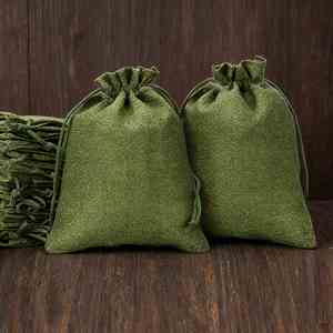 Stock <b>PLA</b> Drawstring Linen Bags Herbal Powder Packaging Coffee Grounds Sachets Empty Gift Packaging - Product Image 2