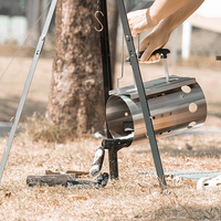 Aksesoris Panggangan Desain Baru Pemantik Api BBQ Cepat Pemantik Arang Stainless Steel untuk Panggangan Arang BBQ Luar Ruangan
