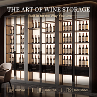 Diseño Gratuito, Soporte para Proyectos Personalizados, Vinoteca de Lujo, Mueble Exhibidor de Vinos, Vitrinas para Vinos, Muebles Modulares Personalizados