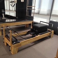 MJD-CC22 Ensemble de 5 pièces pour Pilates en bois : Cadillac, Reformer, Chaise Wunda et Accessoires – Équipement de studio de Pilates réglable, durable et sûr
