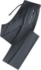 <span class=keywords><strong>Pantalon</strong></span> de survêtement décontracté unisexe <span class=keywords><strong>grande</strong></span> <span class=keywords><strong>taille</strong></span> avec cordon élastique <span class=keywords><strong>taille</strong></span> moyenne <span class=keywords><strong>pantalon</strong></span> de <span class=keywords><strong>jogging</strong></span> ample d'été teint en plaine motif droit-pour hommes - Product Image 3