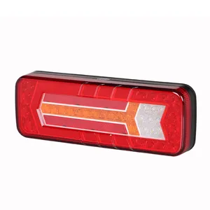 Lampu ekor Trailer Universal kiri/kanan lampu Neon LED 12/24 v lampu belakang kombinasi LED