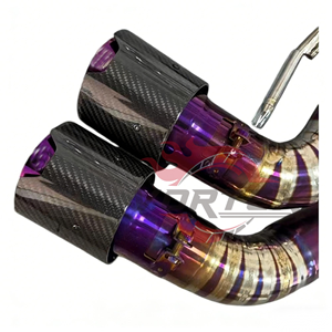 Sistema de Escape Catback Vortex Purple Titanium para BMW G20 G22 M340i M440i 3.0T 2021-2025, Sistema Valvetronic, Kit con Puntas Cuádruples de Fibra de Carbono - Product Image 6