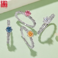 Bague de luxe pour femme en moissanite micro-pavée, motif serpent mécanique, en argent sterling S925 plaqué rhodium, 0,5 ct, couleur D, certifiée GRA, sertie à griffes