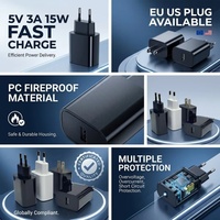 Adaptor Perjalanan Pengisi Daya Aksesoris Ponsel Elektronik Pengisi Daya Smartphone USB Plug Celulares Travel Cargadores Para Celular
