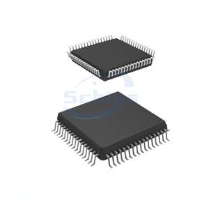 ชิ้นส่วนอิเล็กทรอนิกส์แบบฝังตัว 64 QFP MKE02Z32VQH2 มีสินค้าในสต็อก - Product Image 1
