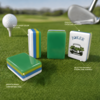 Jeu de tuiles de mahjong en acrylique moderne, design sur le thème du golf, portable, résistant à l'eau, pour une utilisation en extérieur, directement de l'usine, faible MOQ, original