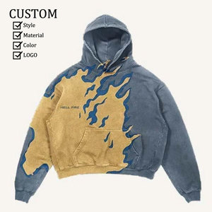Custom Winter Streetwear Baggy Hoodies Pullover Basic <b>Mens</b> Boxy Fit <b>Oversized</b> Crop <b>Hoodie</b> Manufacturers <b>for</b> Clothing Brand - Product Image 2