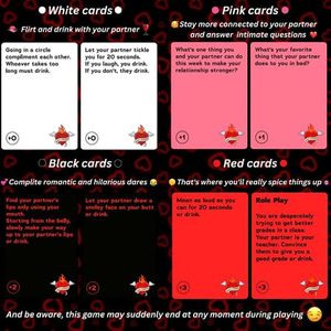 Juego de Cartas para Parejas en Inglés, con Material de Papel, Juego de Mesa Interactivo para Adultos, Juguete para Fiestas - Product Image 3