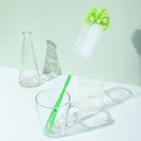 35cm Ménage long manche lait bouteille en verre eau tasse brosse