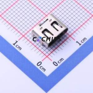 TYPE C-CQ-101PWB USB Connector SMD Connector ( Connector Type: Type-C )( Gender: Female )( Mounting Type: Horizontal Mount ) - Product Image 1