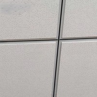 Panneaux de plafond acoustiques WLX, insonorisés, suspendus, en fibre minérale noire, dalles de plafond suspendu, 2 x 4