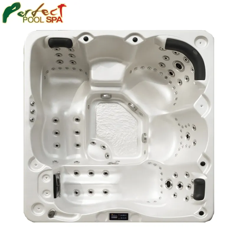Perfect outdoor 5 adult massage hot selling cost-effective outdoor pool spa with LED light