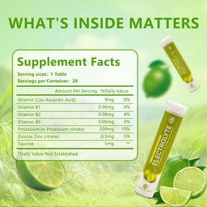 Natural Lime Sea Salt Taste Electrolyte Supplement <strong>Tablets</strong> Efficient Replenish Electrolyte Relieve <strong>Dehydration</strong> - Product Image 3