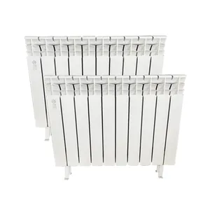 Radiateur de chauffage hydronique de radiateur de maison en aluminium de tube bimétallique de conception de haute qualité