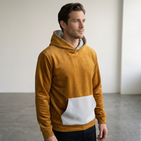 Tissu Scuba Air Layer Anti-boulochage en Polyester Spandex Effet Velours pour Sweats à Capuche