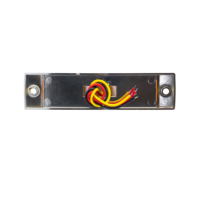 Feu de gabarit latéral à 15 LED pour camions et remorques, en ABS chromé, avec bride de fixation