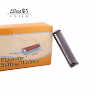 Machine à rouler le tabac Yiwu Erliao 110 mm, machine à rouler en plastique en gros, type manuel, machine à rouler les cigarettes