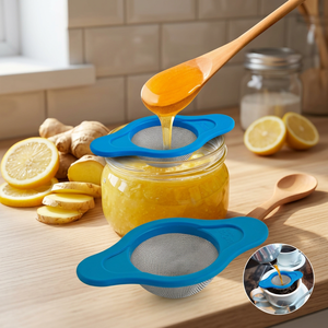 Passoire pratique Anax en acier inoxydable 304 à mailles fines, réutilisable et lavable au lave-vaisselle, outil de cuisine pour ghee, thé, thymose - Product Image 2