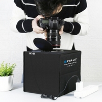 Produsen PULUZ Kotak Studio Foto Ring Light Lipat Portabel 25cm 12 Warna Latar Belakang Tenda Pemotretan untuk Fotografi Produk