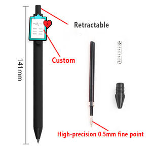 Penne Gel in PVC a Tema Medico per Infermieri e Medici con Accessori Decorativi, Punta da 0,5mm per Uso Ospedaliero - Product Image 2