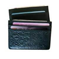Dompet Kulit Wanita dengan Logo Hewan, Tempat Kartu Kredit, Gaya Jepang, Custom, Asli, Mewah, Tempat Kartu Embos