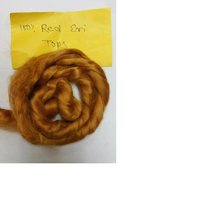 Soie Eri Peace sans cruauté animale, 100% soie Eri, longueur de fibre 40 mm, pour le filage et le feutrage